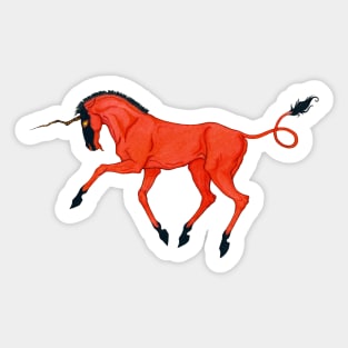 Lava Unicorn Sticker